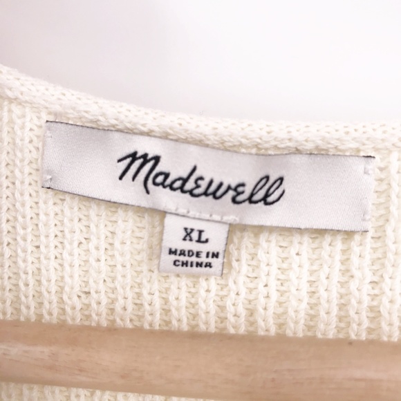 Madewell Side Tie Sweater Tank XL - Picture 4 of 7